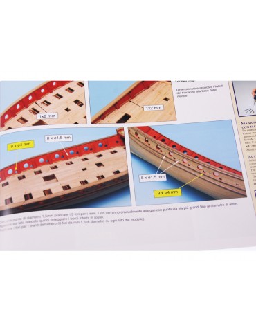 AMATI Sciabecco pirate ship 1753 1:60 set