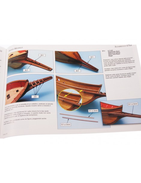 AMATI Sciabecco pirate ship 1753 1:60 set