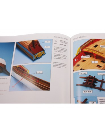AMATI Sciabecco pirate ship 1753 1:60 set
