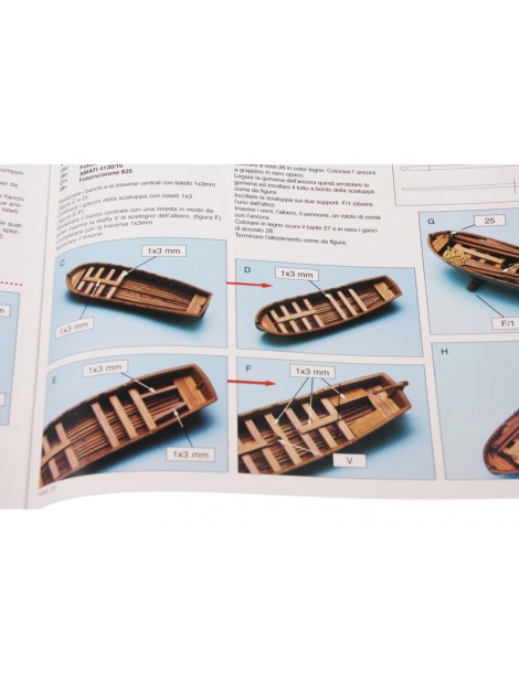 AMATI Sciabecco pirate ship 1753 1:60 set