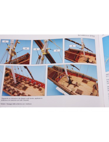 AMATI Sciabecco pirate ship 1753 1:60 set
