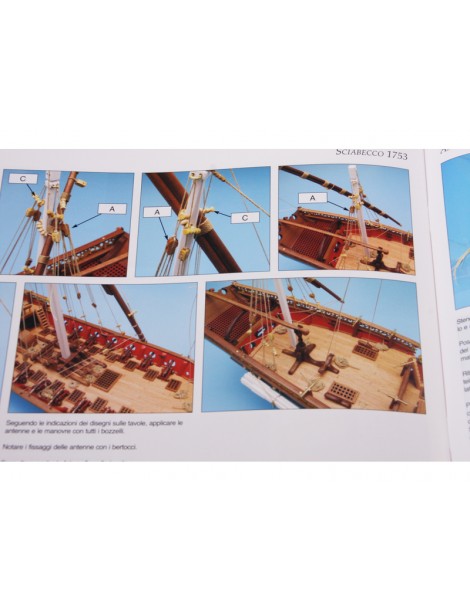 AMATI Sciabecco pirate ship 1753 1:60 set