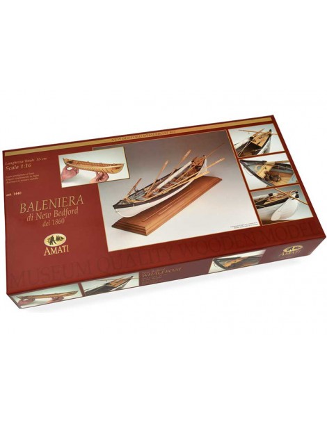 AMATI Walfangboot harpoon boat 1860 1:16 set
