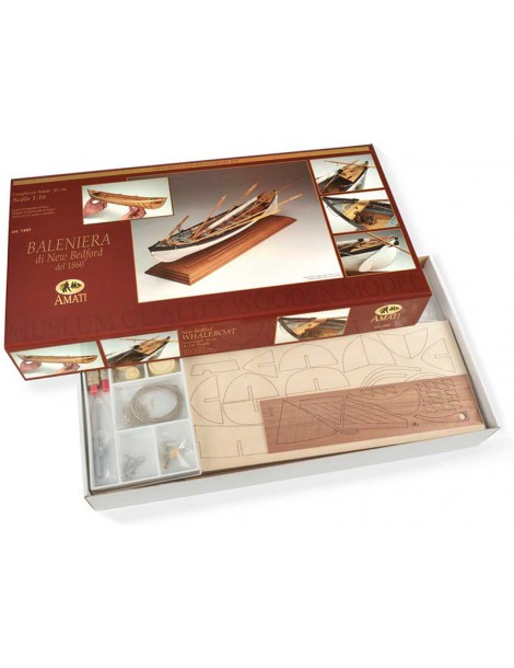 AMATI Walfangboot harpoon boat 1860 1:16 set
