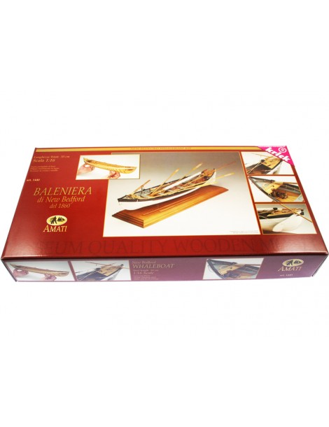 AMATI Walfangboot harpoon boat 1860 1:16 set