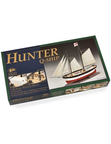 AMATI H.M.S. Hunter Schuner 1:60 Set