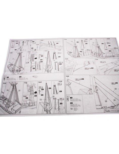 AMATI H.M.S. Hunter Schuner 1:60 Set