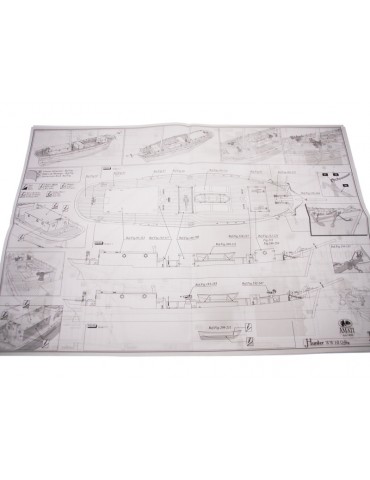 AMATI H.M.S. Hunter Schuner 1:60 Set