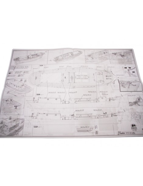 AMATI H.M.S. Hunter Schuner 1:60 Set