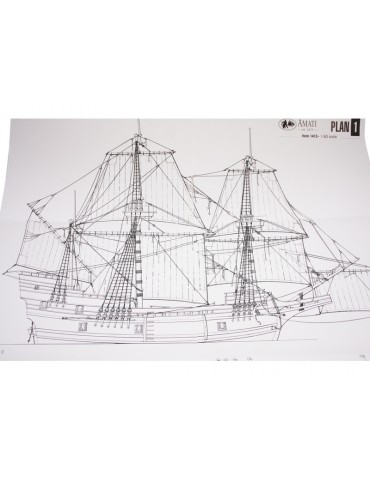 AMATI Mayflower English Gallery 1620 1:60 kit