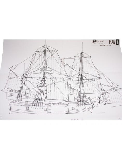 AMATI Mayflower English Gallery 1620 1:60 kit