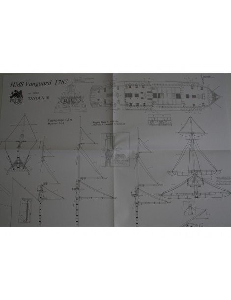 VICTORY MODELS H.M.S. Vanguard 1798 1:72 kit