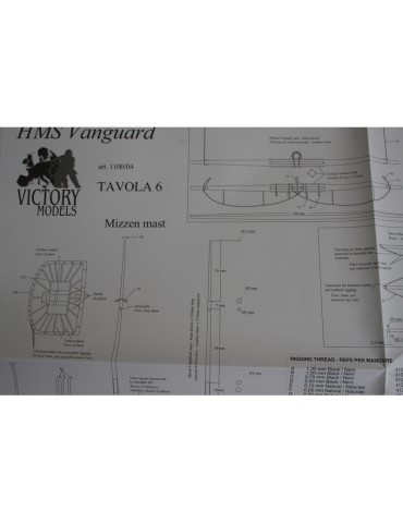 VICTORY MODELS H.M.S. Vanguard 1798 1:72 kit