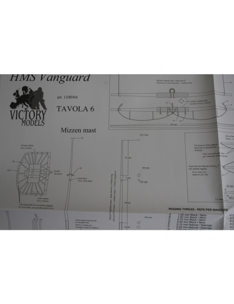 VICTORY MODELS H.M.S. Vanguard 1798 1:72 kit