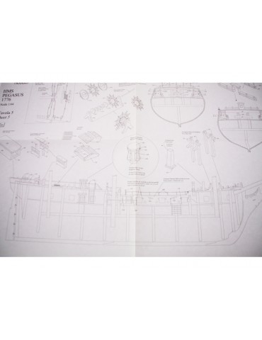 VICTORY MODELS H.M.S Pegasus 1776 1:64 kit