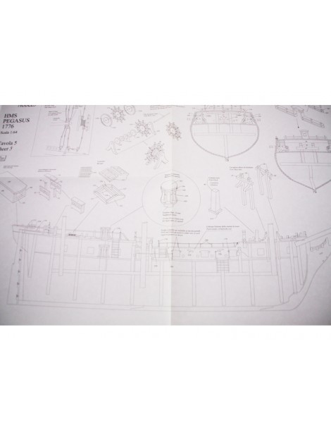 VICTORY MODELS H.M.S Pegasus 1776 1:64 kit