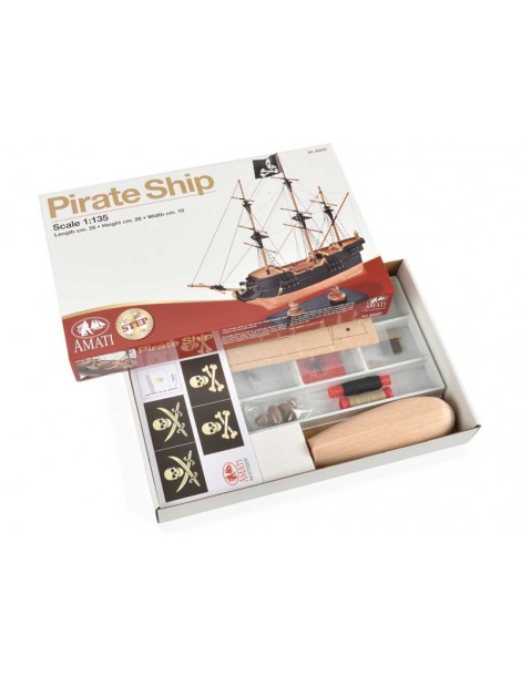 AMATI Pirate Ship 1: 135 First step kit