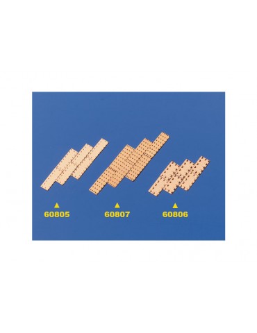 Copper Plates, embossed, 6x12mm (100)