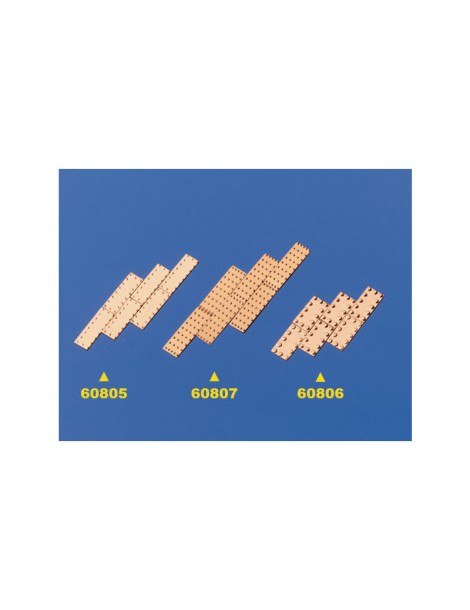 Copper Plates, embossed, 6x12mm (100)