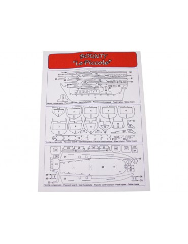 Mantua Model HMS Bounty Le Piccole 1:100 kit