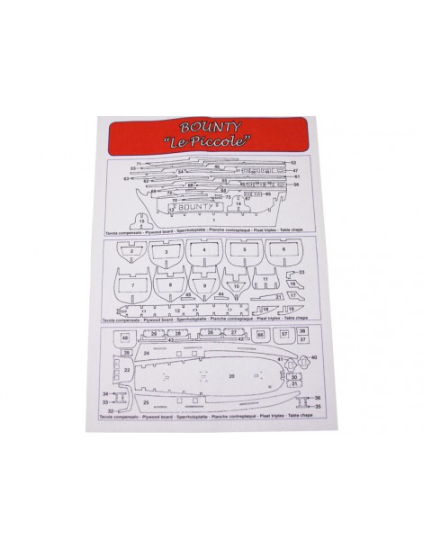 Mantua Model HMS Bounty Le Piccole 1:100 kit
