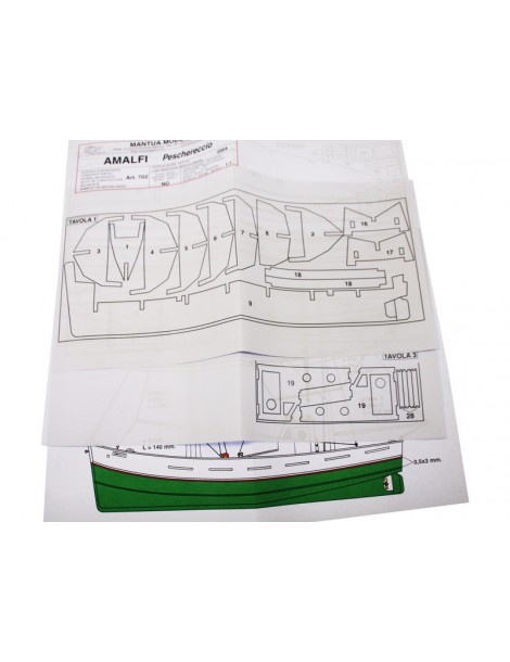 Mantua Model Fishing Boat Amalfi 1:35 kit