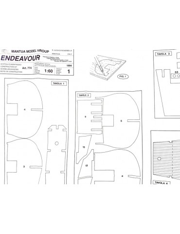 Mantua Model Endeavour 1:60 kit