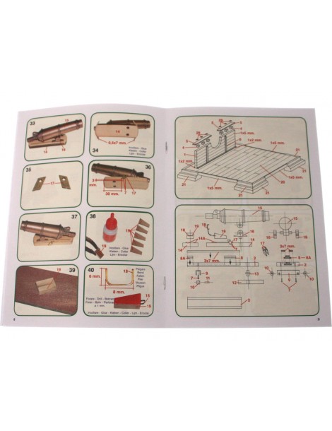 Mantua Model English cannon 1:17 kit