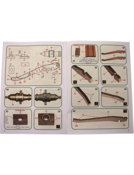 Mantua Model Tuscan cannon 1:17 kit