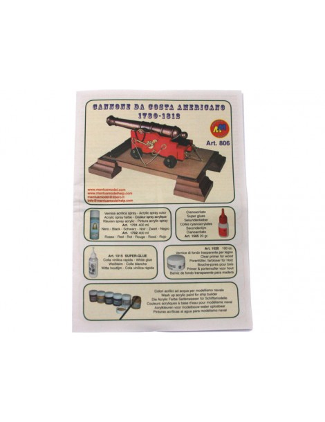 Mantua Model American cannon 1:17 kit