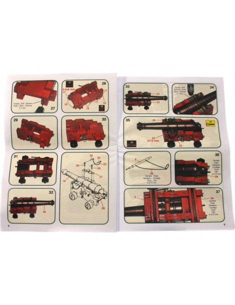 Mantua Model American cannon 1:17 kit