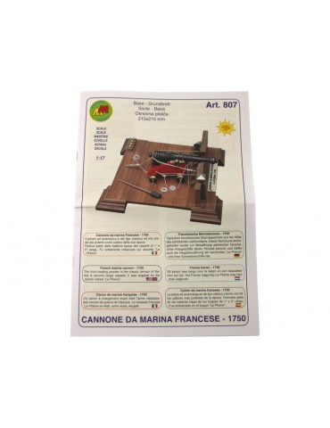 Mantua Model French cannon 1:17 kit