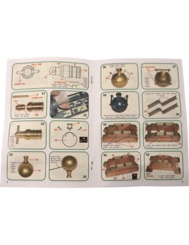 Mantua Model French mortar and pestle 1:17 kit