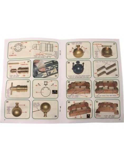 Mantua Model French mortar and pestle 1:17 kit