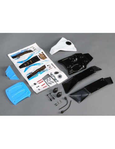 Losi Body Set, Blue, Painted: Lasernut U4