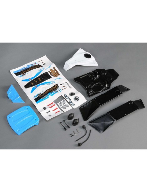 Losi Body Set, Blue, Painted: Lasernut U4