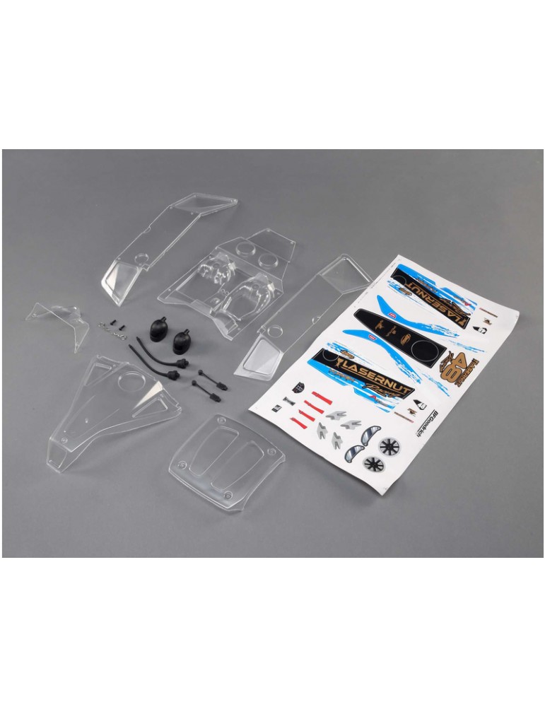 Losi Body Set, Clear: Lasernut U4