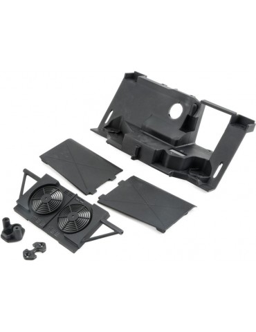 Losi Rear Bulkhead, Fan Panel, Mudguards: Baja Rey