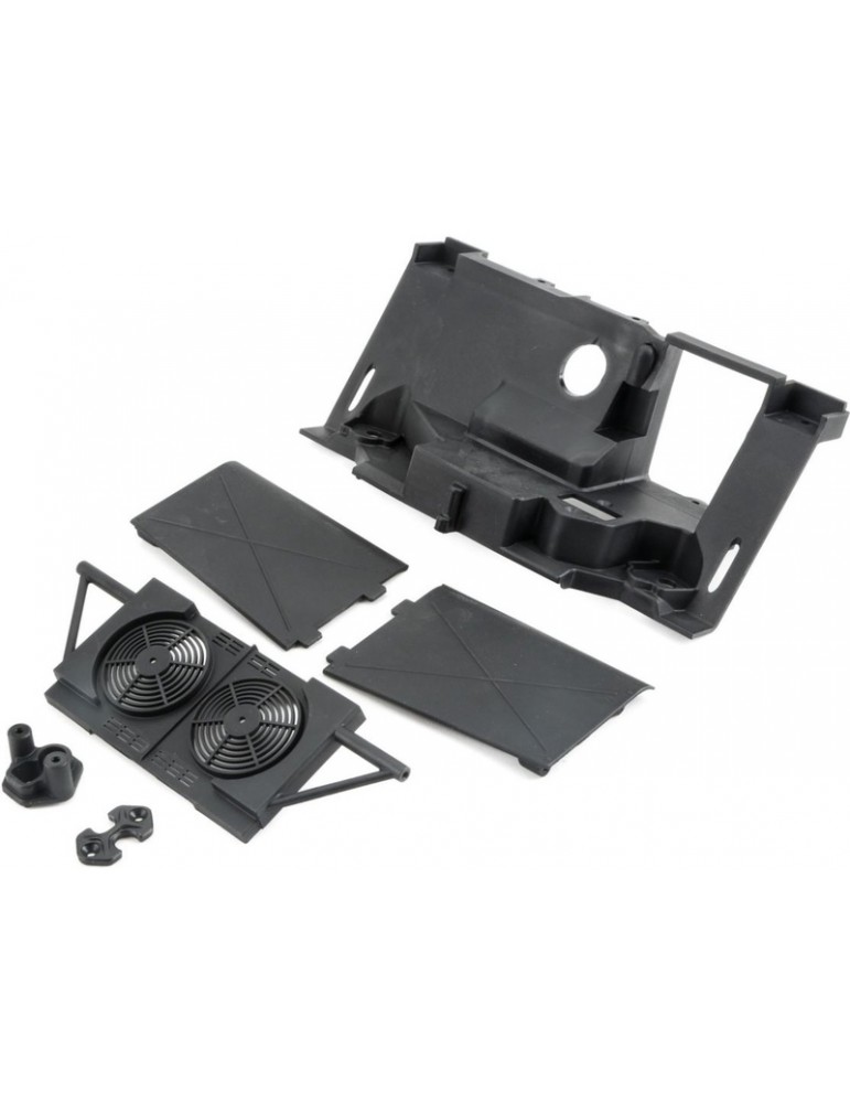 Losi Rear Bulkhead, Fan Panel, Mudguards: Baja Rey