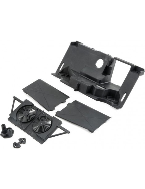 Losi Rear Bulkhead, Fan Panel, Mudguards: Baja Rey