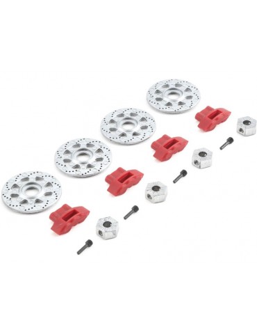 Losi Hex Rotor Caliper and Pin Set (4): Baja Rey
