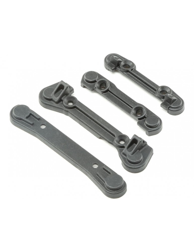 Losi Front and Rear Pin Mount Cover Set: Lasernut U4, Tenacity