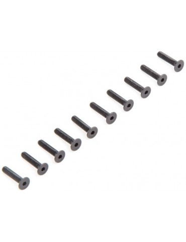 Losi Flat Head Screws M2.5x12mm (10)