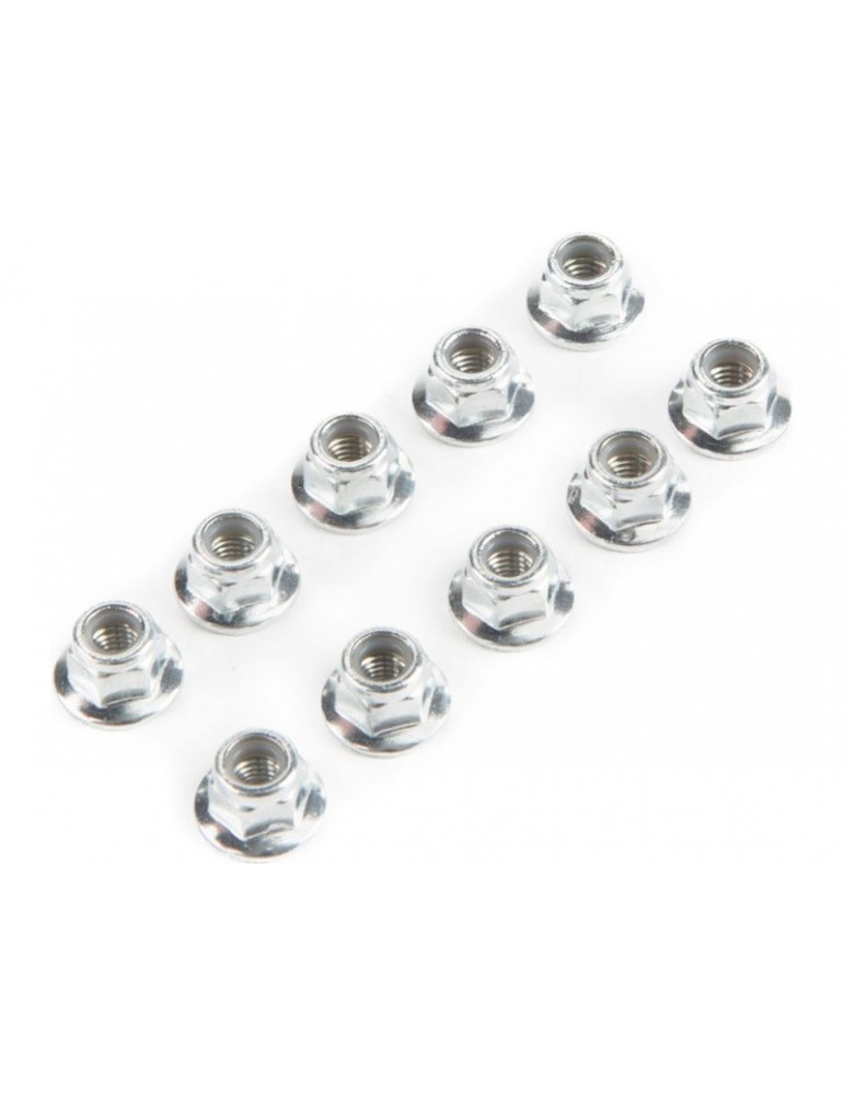 Losi Lock Nut Flanged M5x0.8 Serrated (10)
