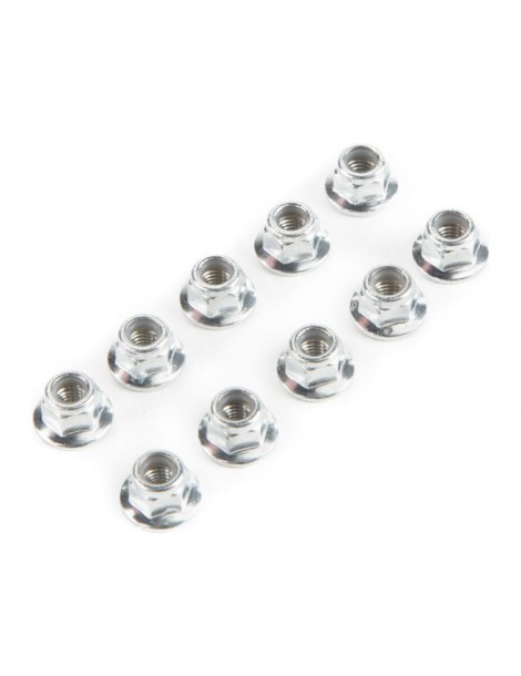 Losi Lock Nut Flanged M5x0.8 Serrated (10)