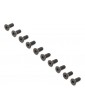 Losi Flat Head Screws, Steel, Black Oxide, M4x10mm (10)