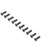 Losi Flat Head Screws, Steel, Black Oxide, M4x14mm (10)