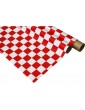 IronOnFilm - checkered white/red 0.6x2m