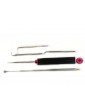 Tool with exchangeable hooks, magnet