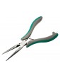 Long needle pliers with spring
